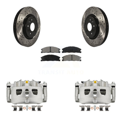 Kit de plaquettes semi-métalliques pour perceuse à étrier de frein avant, Rotors fendus, pour Ford Explore