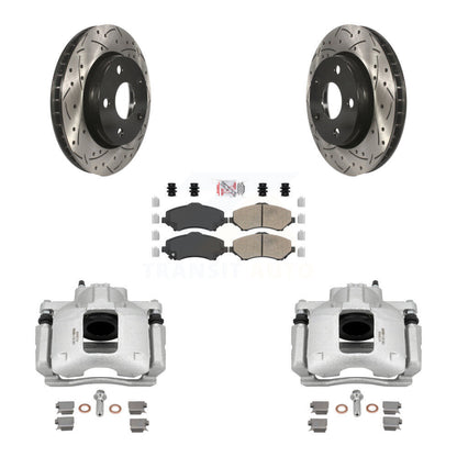 Kit de plaquettes en céramique à Rotor fendu pour perceuse à étrier enduit de frein avant, pour Jeep Wrangle