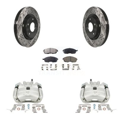 Kit de plaquettes semi-métalliques pour perceuse à étrier de frein avant, Rotors fendus, pour Nissan Sentr