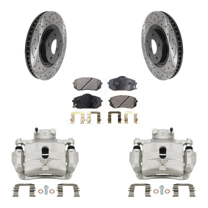 Kit de plaquettes semi-métalliques pour perceuse à étrier de frein avant, Rotor fendu, pour Hyundai Sonat