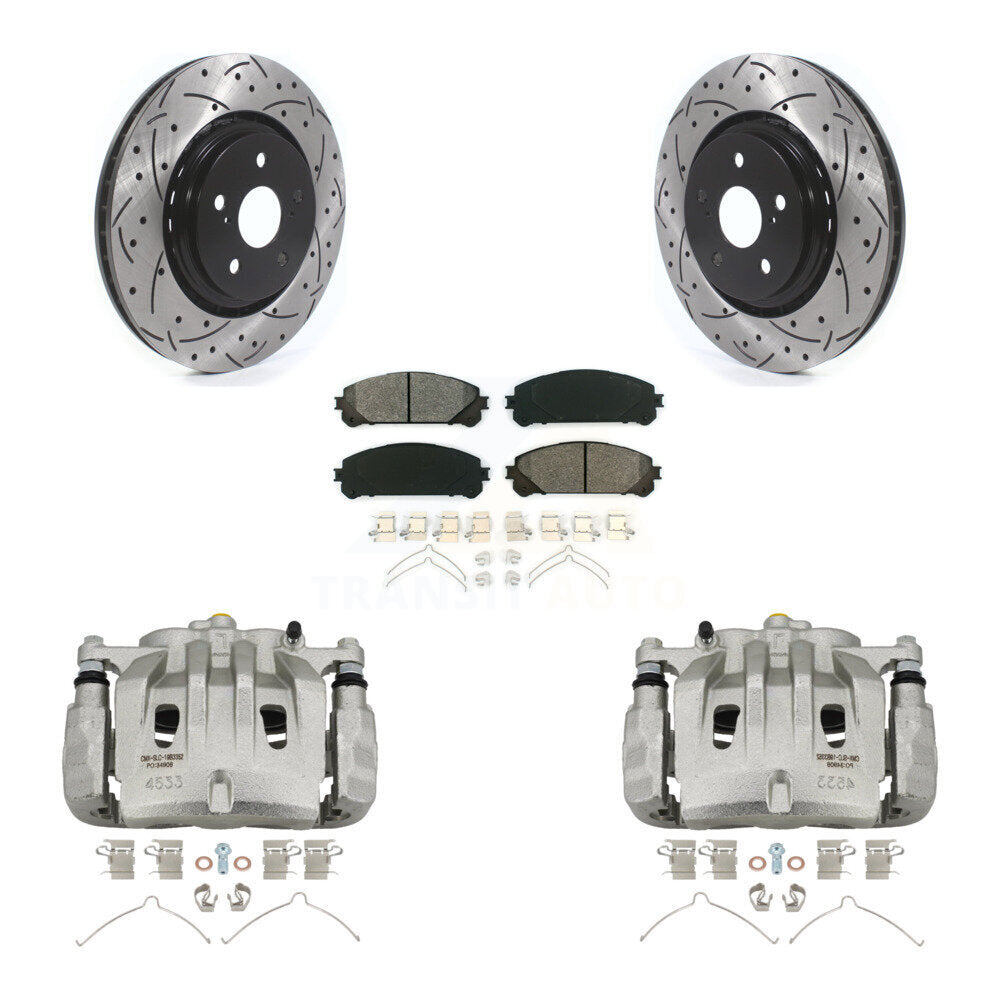 Kit de plaquettes semi-métalliques pour étrier de frein avant, Rotor à fente, pour Lexus NX350 2022