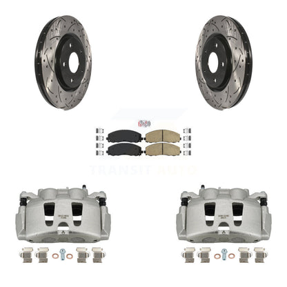 Kit de plaquettes en céramique pour perceuse à étrier de frein avant, Rotors fendus, pour Grand Caravan Dodg