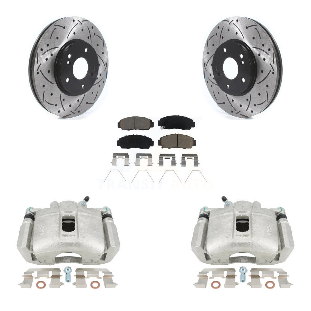 Kit de plaquettes en céramique pour étrier de frein avant, Rotors à fentes, pour Honda Accord Acura TS
