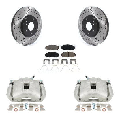 Kit de plaquettes en céramique pour étrier de frein avant, Rotors à fentes, pour Honda Accord Acura TS