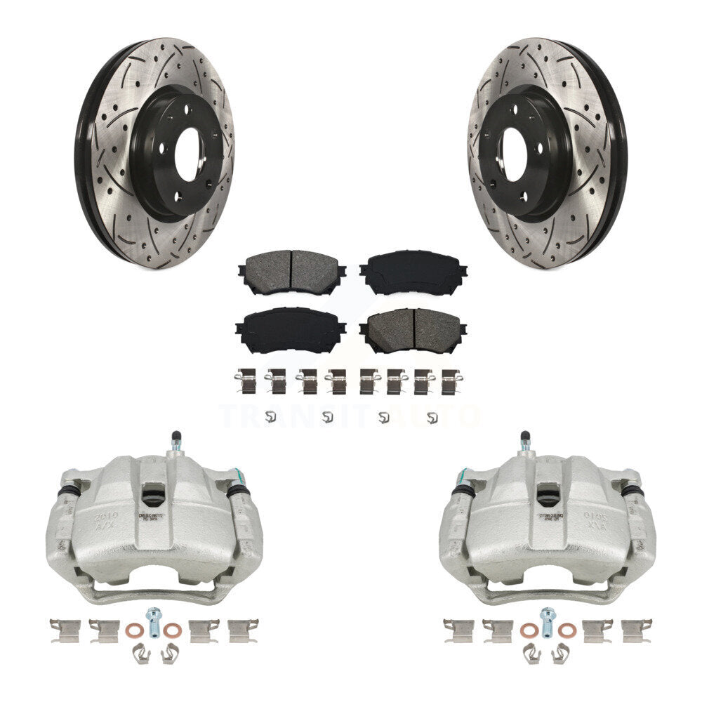 Kit de plaquettes semi-métalliques pour perceuse à étrier enduit de frein avant, Rotor fendu, pour Mazda