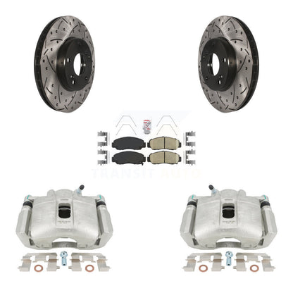 Kit de plaquettes en céramique pour perceuse à étrier enduit de frein avant, Rotors fendus, pour Honda Accor