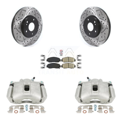 Kit de plaquettes en céramique pour perceuse à étrier enduit de frein avant, Rotors fendus, pour Honda Accor