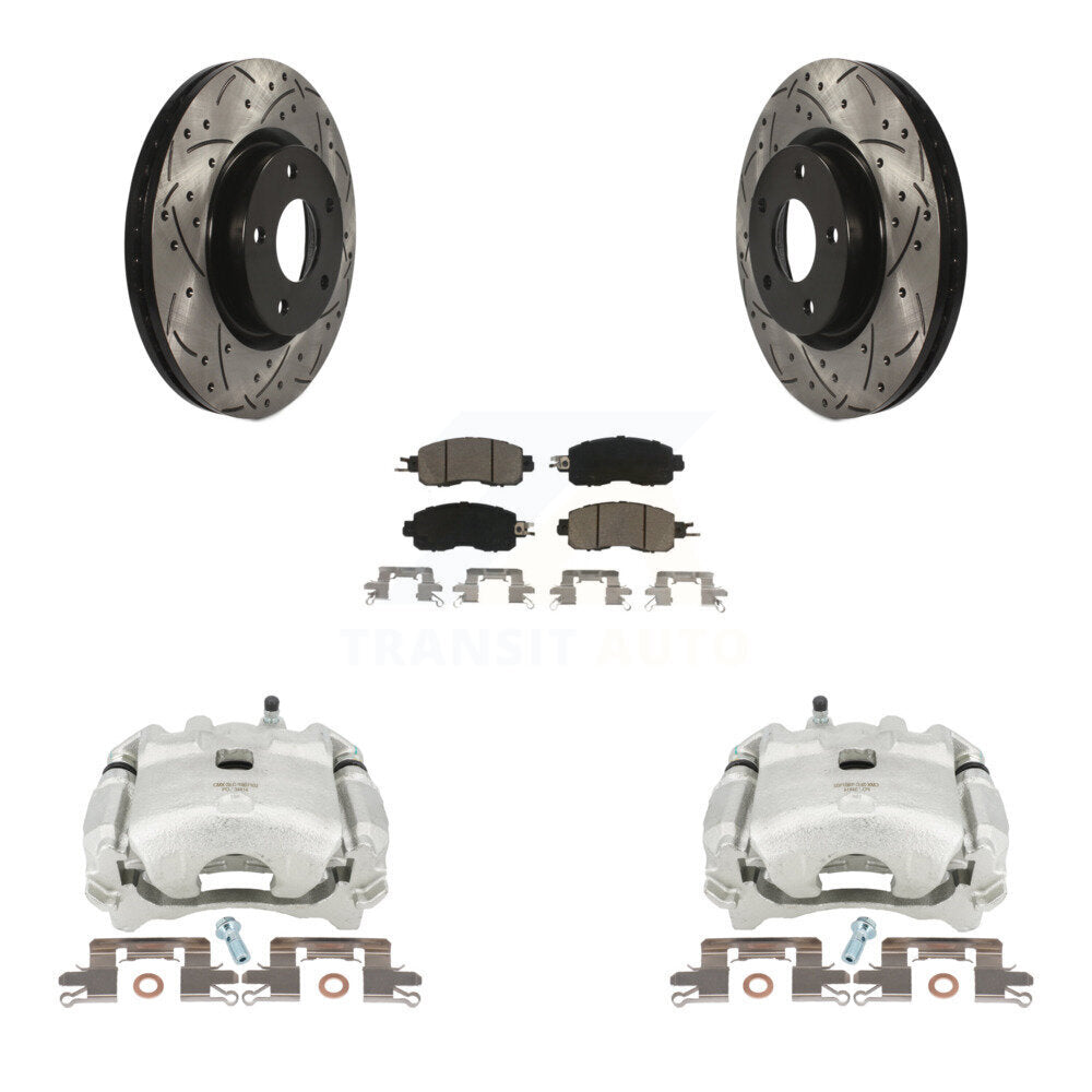 Kit de plaquettes en céramique à Rotor fendu pour perceuse à étrier enduit de frein avant, pour Nissan Altim