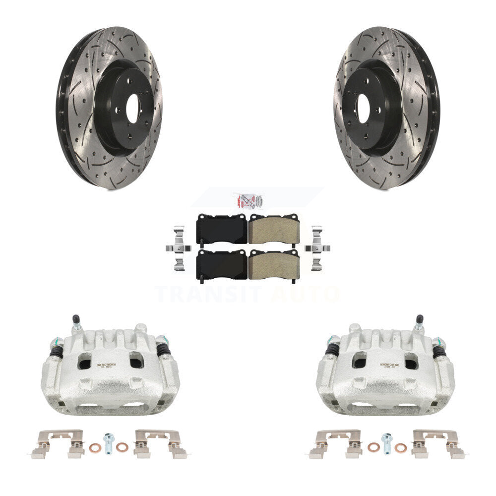 Kit de plaquettes semi-métalliques pour perceuse à étrier de frein avant, Rotor fendu, pour Subaru Imprez