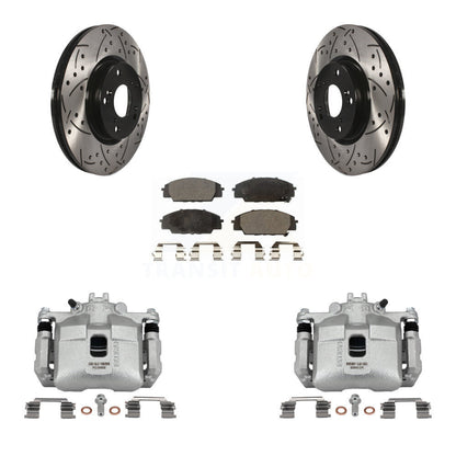 Kit de plaquettes en céramique pour étrier de frein avant, Rotors à fentes, pour type Acura RSX 02-06