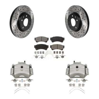 Kit de plaquettes en céramique pour étrier de frein avant, Rotor à fente, pour Ford Fusion Mazda 6 MK