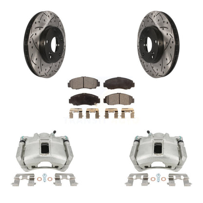 Kit de plaquettes en céramique pour perceuse à étrier enduit de frein avant, Rotors fendus, pour Honda Accor
