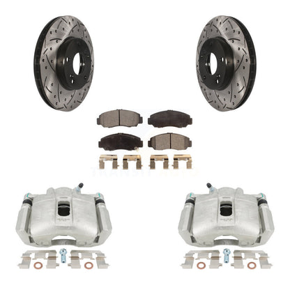 Kit de plaquettes en céramique pour perceuse à étrier enduit de frein avant, Rotors fendus, pour Honda Accor