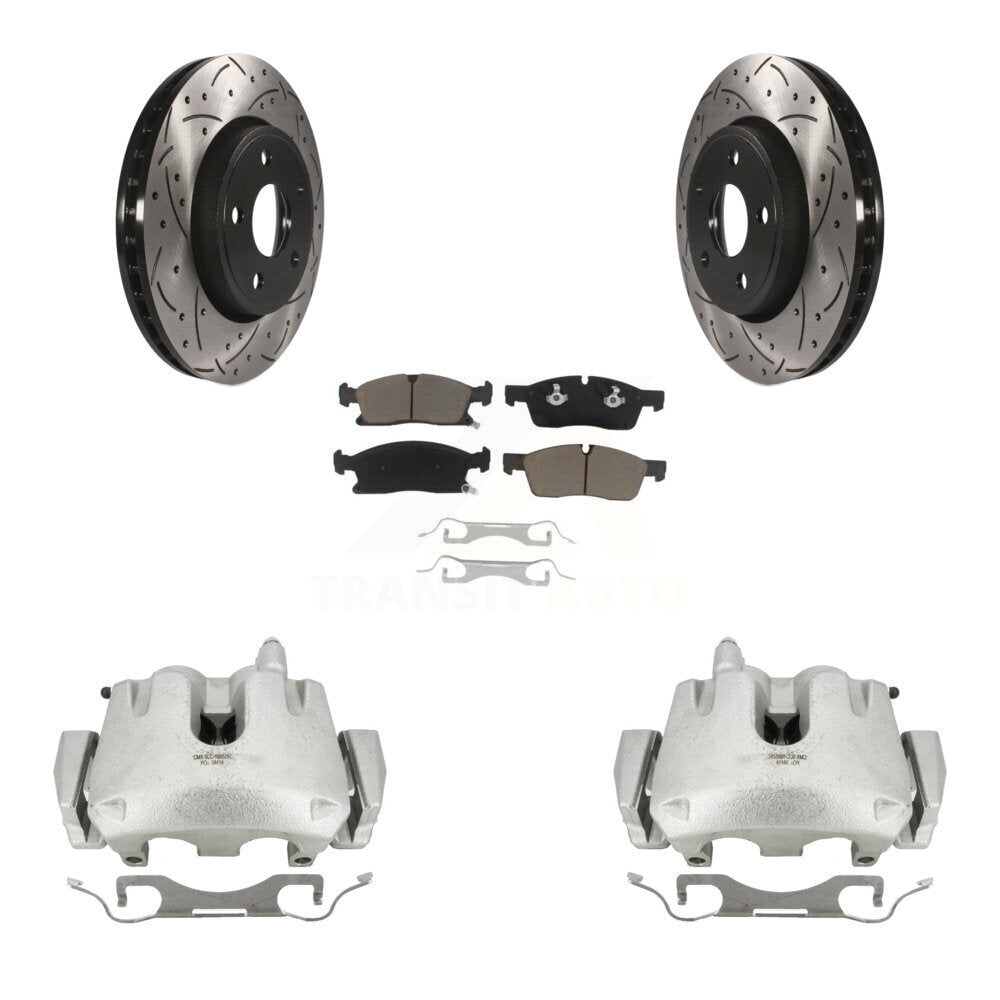 Kit de plaquettes en céramique pour étrier de frein avant, Rotors fendus, pour Jeep Grand Cheroke