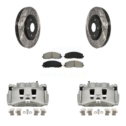 Kit de plaquettes semi-métalliques pour étrier de frein avant, Rotors fendus, pour Grand Carava