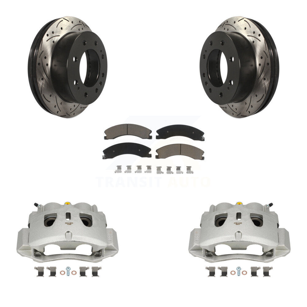 Kit de plaquettes en céramique pour étrier de frein avant, Rotor à fente, pour GMC Chevrolet Sierra H