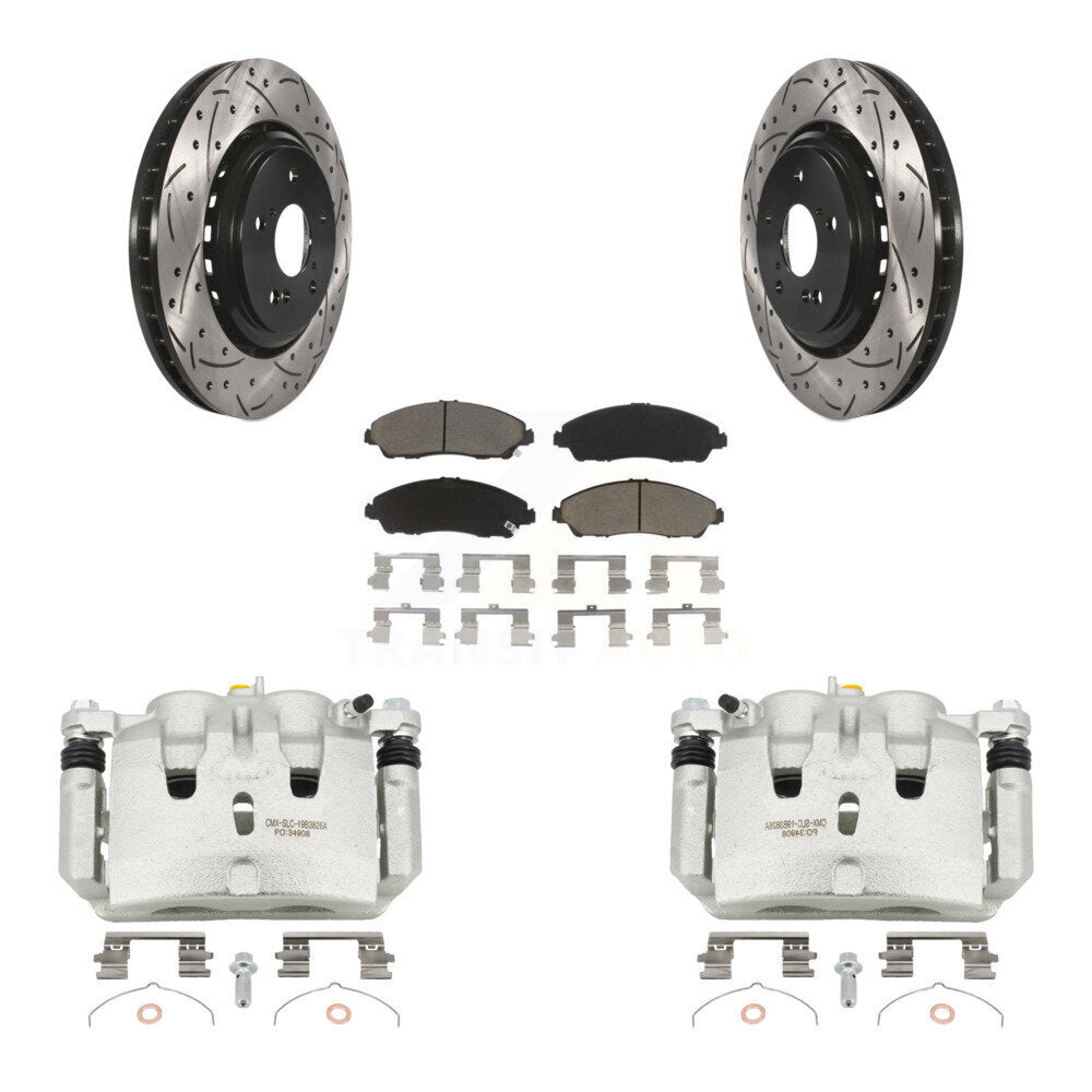 Kit de plaquettes en céramique pour étrier de frein avant, Rotors fendus, pour Acura MD 2014 – 2016