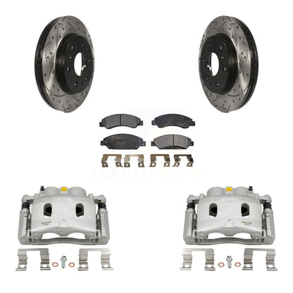 Kit de plaquettes semi-métalliques pour étrier de frein avant, Rotors à fentes, pour Chevrolet GMC X