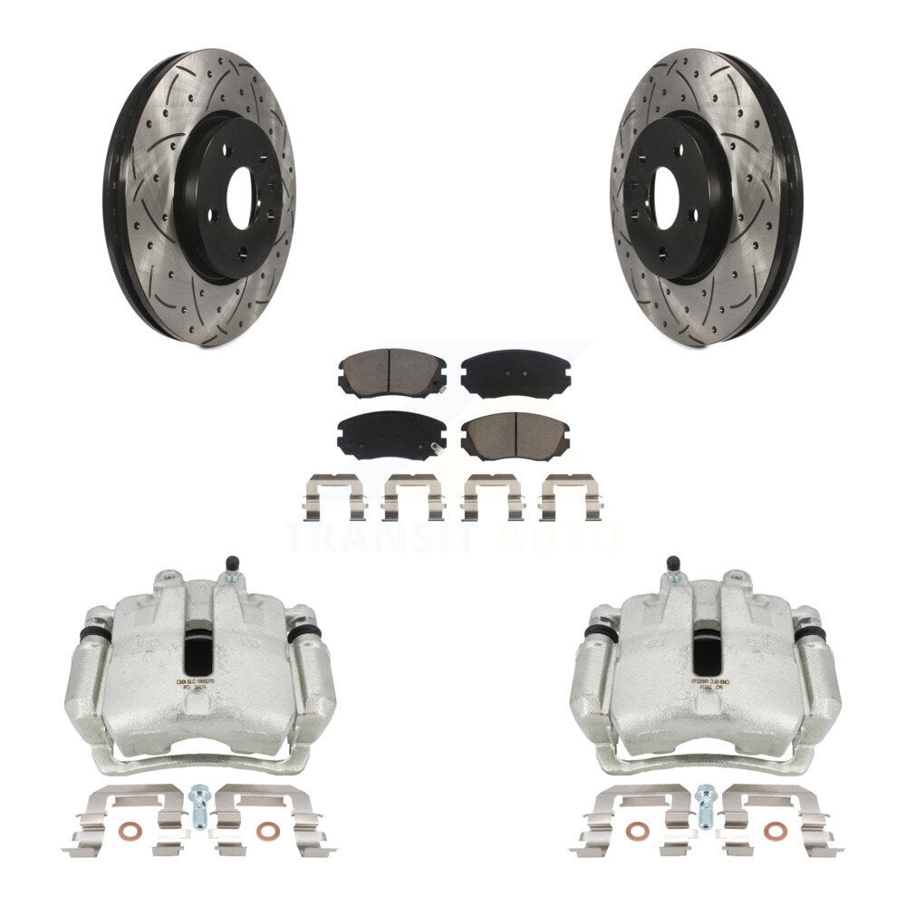 Kit de plaquettes en céramique pour étrier de frein avant, Rotor à fente percé, pour Chevrolet Equinox GM