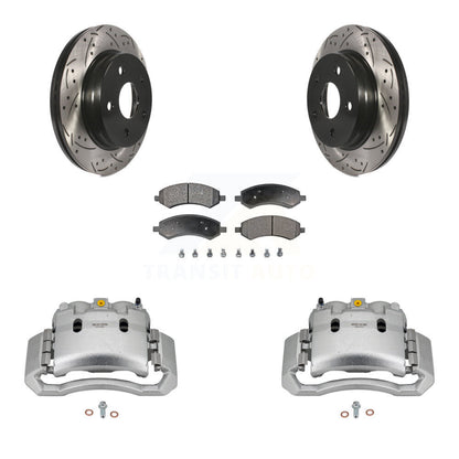 Kit de plaquettes semi-métalliques pour étrier de frein avant, Rotor fendu, pour Dodge Ram 150