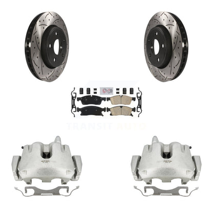 Kit de plaquettes en céramique pour étrier de frein avant, Rotors fendus, pour Jeep Grand Cheroke