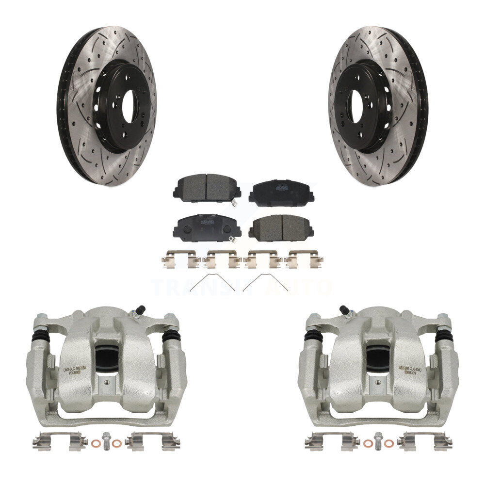 Kit de plaquettes en céramique pour étrier de frein avant, Rotors fendus, pour Acura RD 2016 – 2018