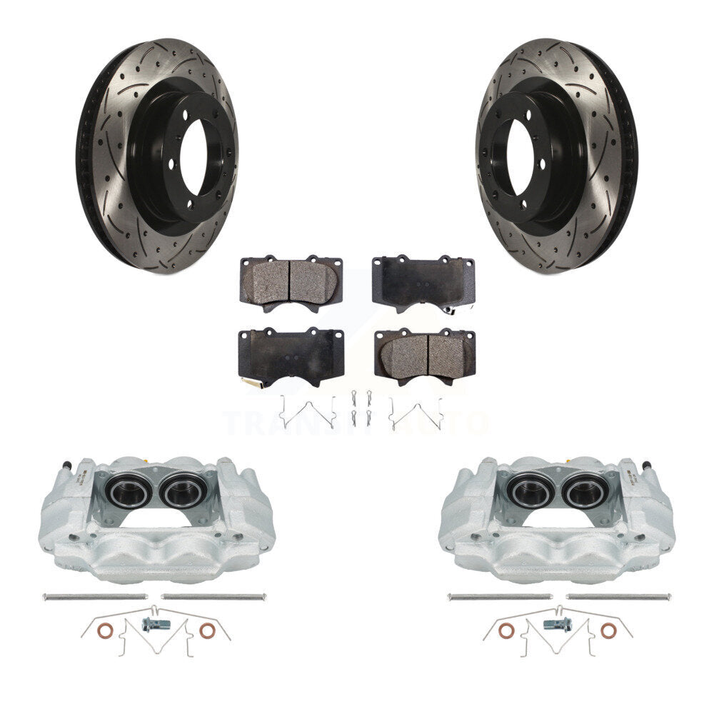 Kit de plaquettes semi-métalliques pour perceuse à étrier de frein avant, Rotor fendu, pour Toyota 4Runne