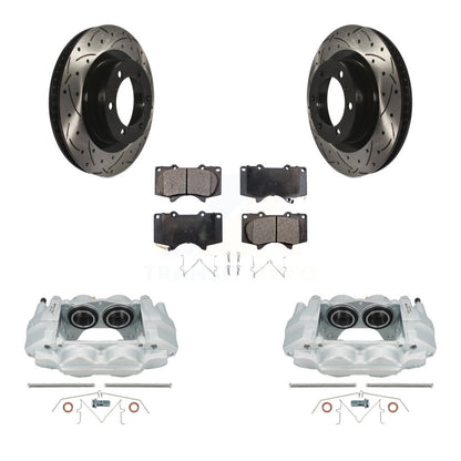 Kit de plaquettes semi-métalliques pour perceuse à étrier de frein avant, Rotor fendu, pour Toyota 4Runne