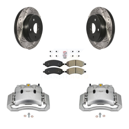 Kit de plaquettes semi-métalliques pour étrier de frein avant, Rotor fendu, pour Dodge Ram 150