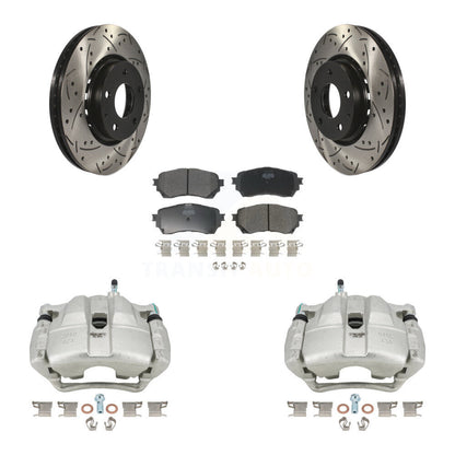 Kit de plaquettes semi-métalliques pour perceuse à étrier enduit de frein avant, Rotor fendu, pour Mazda