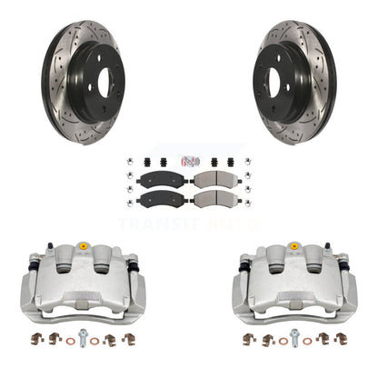 Kit de plaquettes semi-métalliques pour étrier de frein avant, Rotors à fentes, pour Ram 1500 Classi