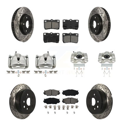 Kit de plaquettes semi-métalliques pour étrier de frein avant et arrière, Rotors à fentes, pour Lexus IS25