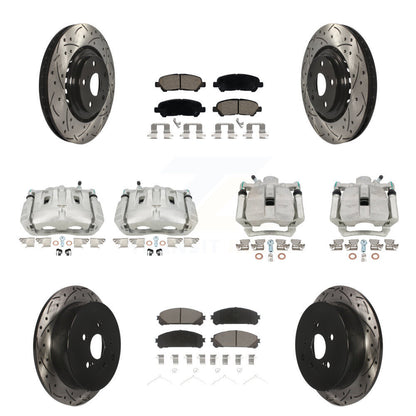 Kit de plaquettes en céramique pour étrier de frein avant et arrière, Rotors à fente, pour Toyota Highlande