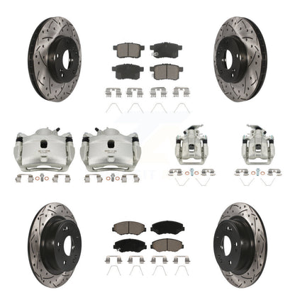 Kit de plaquettes en céramique pour Honda Accor, étrier de frein avant et arrière, fentes de perçage, Rotors