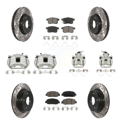 Kit de plaquettes en céramique pour Honda Accor, étrier de frein avant et arrière, fentes de perçage, Rotors