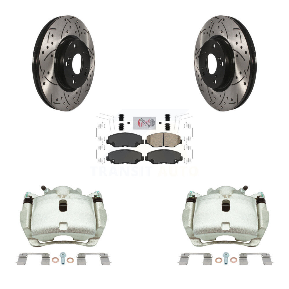 Kit de plaquettes en céramique pour Honda CR-, étrier de frein avant, Rotor fendu, 2005 – 2006