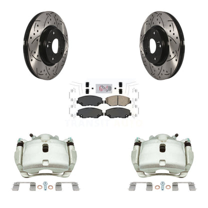 Kit de plaquettes en céramique pour Honda CR-, étrier de frein avant, Rotor fendu, 2005 – 2006