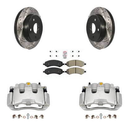 Kit de plaquettes semi-métalliques pour perceuse à étrier de frein avant, Rotor fendu, pour Chrysler Aspe