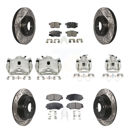 Kit de plaquettes en céramique pour Honda Accor, étrier de frein avant et arrière, fentes de perçage, Rotors