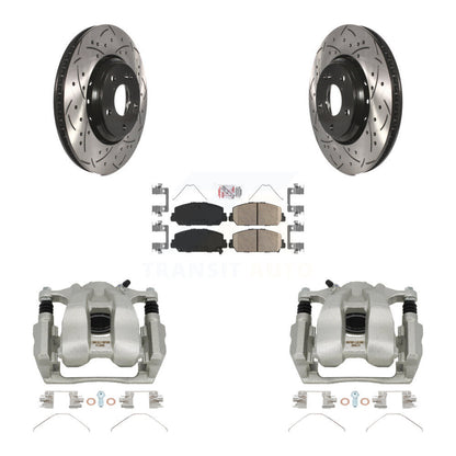 Kit de plaquettes en céramique pour perceuse à étrier enduit de frein avant, Rotors fendus, pour Honda Accor