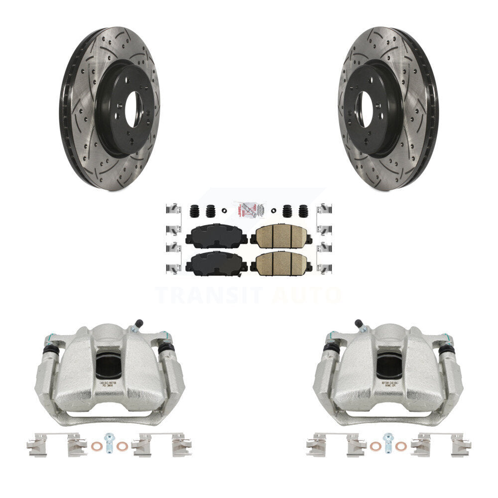 Kit de plaquettes en céramique pour Honda HR-V Accor, étrier de frein avant, Rotors à fentes