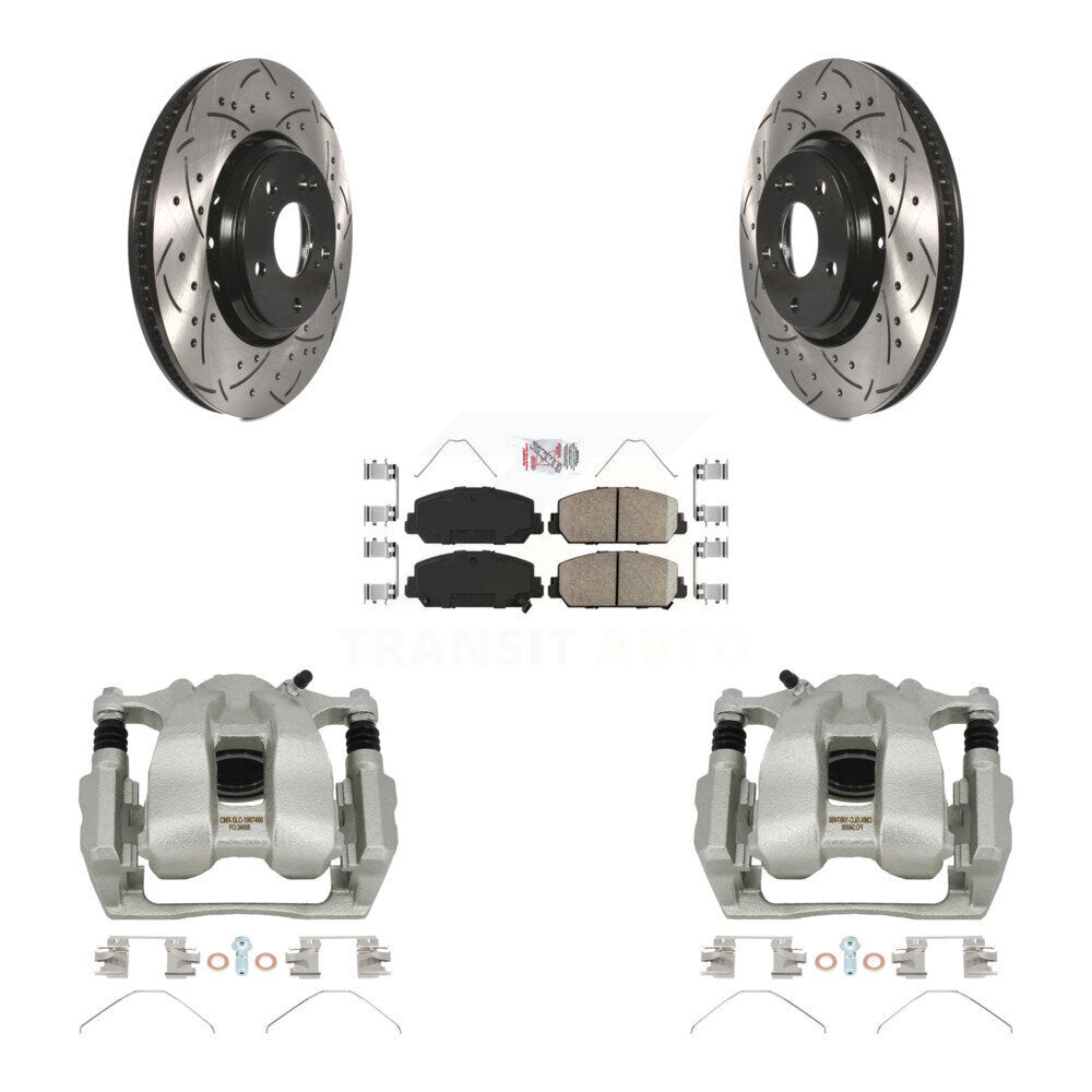 Kit de plaquettes en céramique pour étrier de frein avant, rotors fendus, pour Acura IL 2019 – 2022