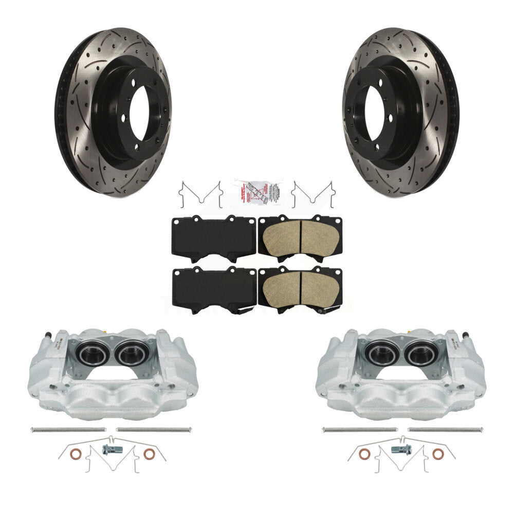 Kit de plaquettes en céramique pour perceuse à étrier de frein avant, Rotor fendu, pour Toyota 4Runner Lexu