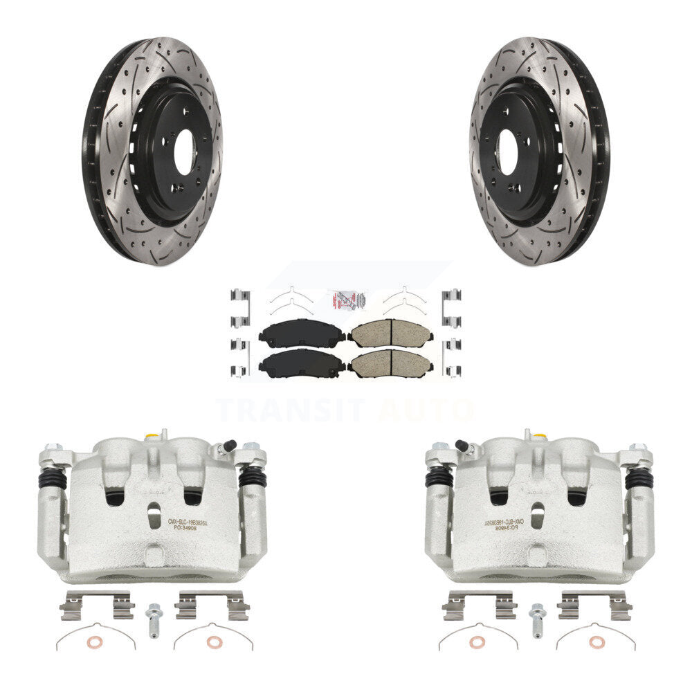 Kit de plaquettes en céramique pour étrier de frein avant, Rotors fendus, pour Acura MD 2014 – 2016