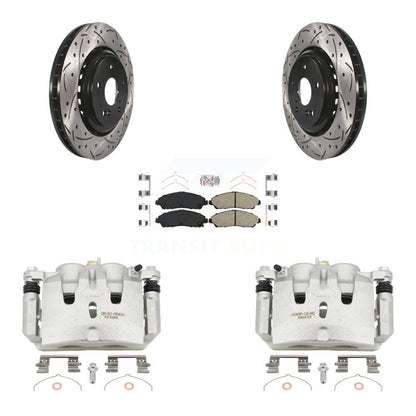 Kit de plaquettes en céramique pour étrier de frein avant, Rotors fendus, pour Acura MD 2014 – 2016