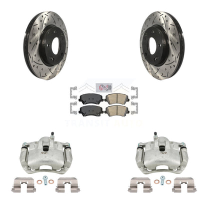 Kit de plaquettes en céramique pour perceuse à étrier de frein avant, Rotor fendu, pour Kia Forte Hyundai G
