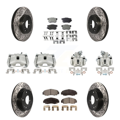 Kit de plaquettes semi-métalliques pour étrier de frein avant et arrière, Rotor fendu, pour Acura CS