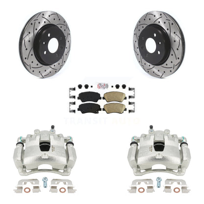 Kit de plaquettes en céramique pour étrier de frein avant, fente de perçage, Rotor, pour Kia Rio LX/E 2017
