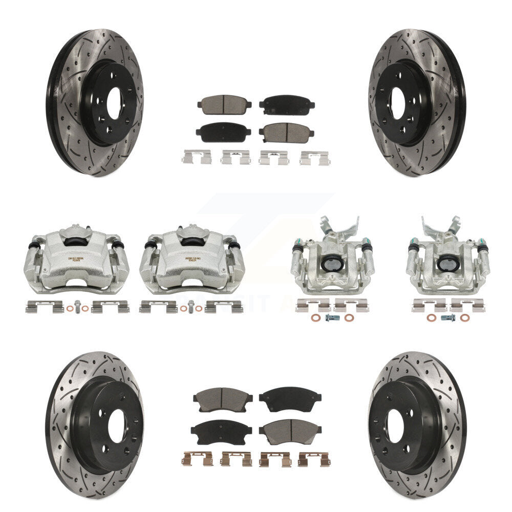 Kit de plaquettes en céramique pour étrier de frein avant et arrière, Rotor fendu, pour Chevrolet Soni
