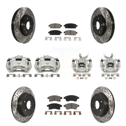 Kit de plaquettes en céramique pour étrier de frein avant et arrière, Rotor fendu, pour Chevrolet Soni